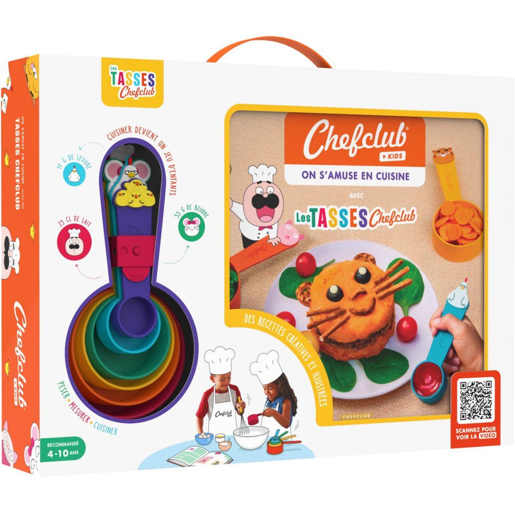 Voir la diapositive 2 : CHEFCLUB Coffret cuisine On s'amuse en cuisine avec Les Tasses