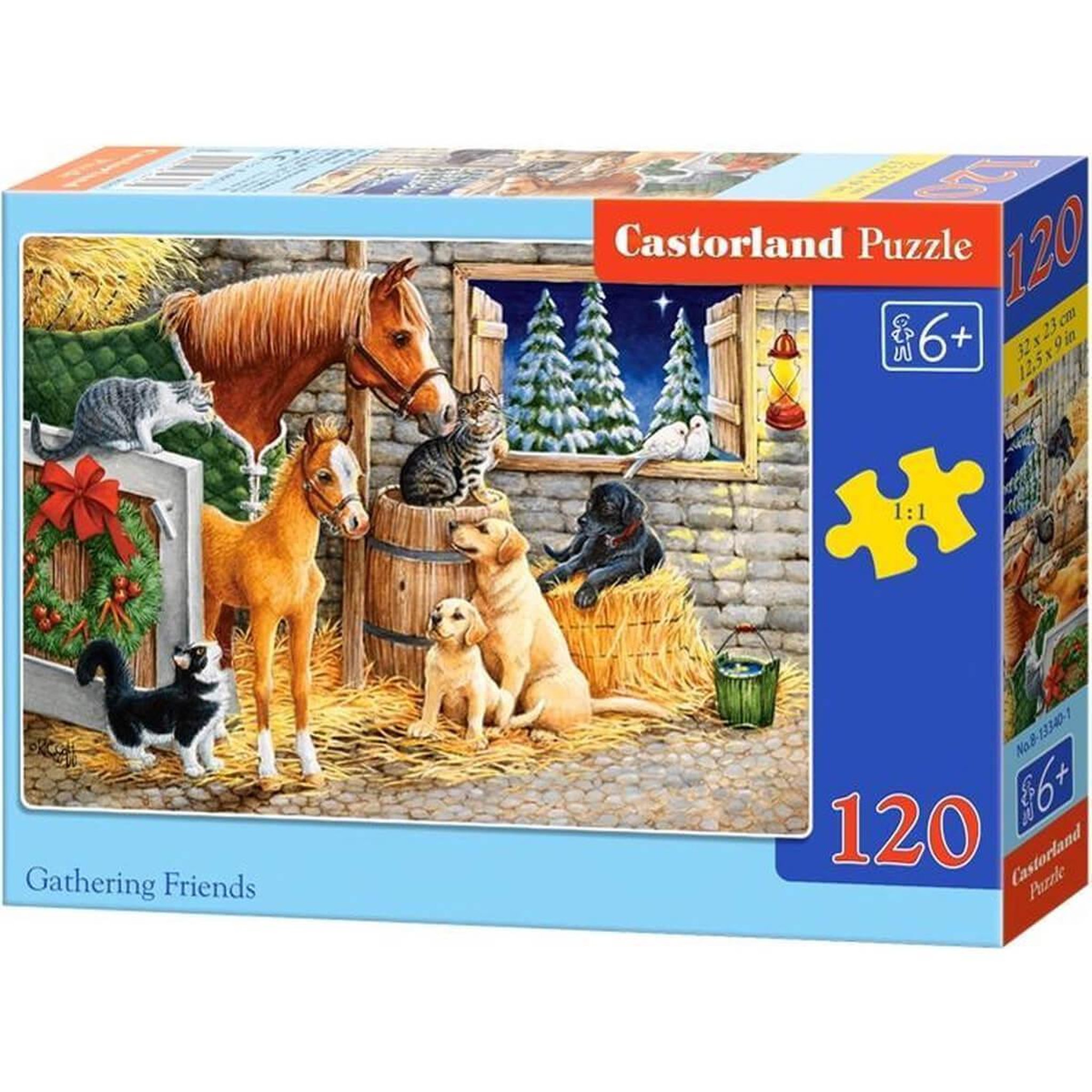 Voir la diapositive 2 : Castorland Puzzle 120 pièces : Réunion d'amis