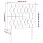 Voir la diapositive 6 : VIDAXL Tetes de lit 2 pcs Bleu 100x7x78/88 cm Tissu