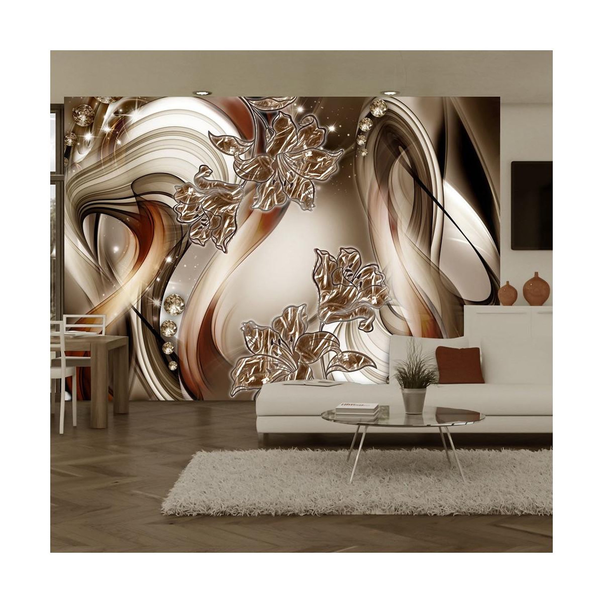 Voir la diapositive 1 : Paris Prix Papier Peint  Brown Symphony
