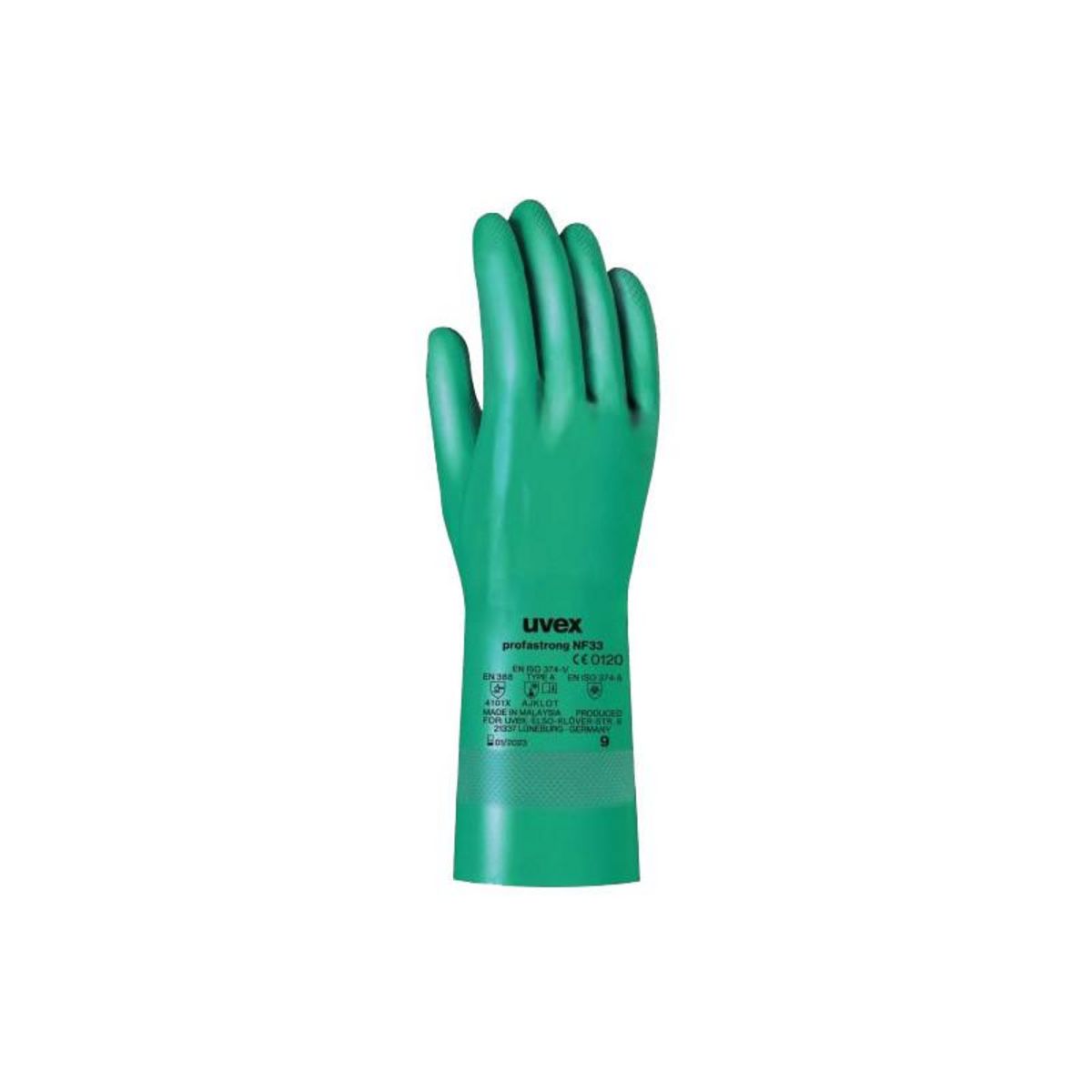 UVEX Gants de protection nitrile PROFASTRONG vert T8 UVEX 700.0019SC.T8