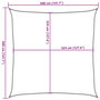 Voir la diapositive 6 : VIDAXL Voile d'ombrage 160 g/m^2 Vert fonce 3,6x3,6 m PEHD