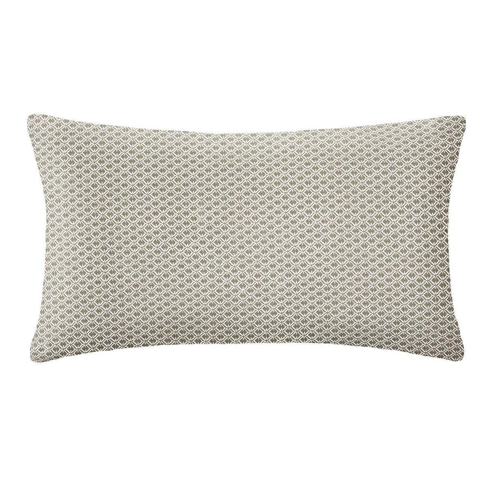 ATMOSPHERA Coussin déco déhoussable  otto  30x50cm kaki