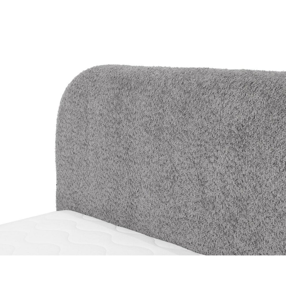 BEST MOBILIER Orane - lit coffre - 140x200 cm - en tissu bouclette