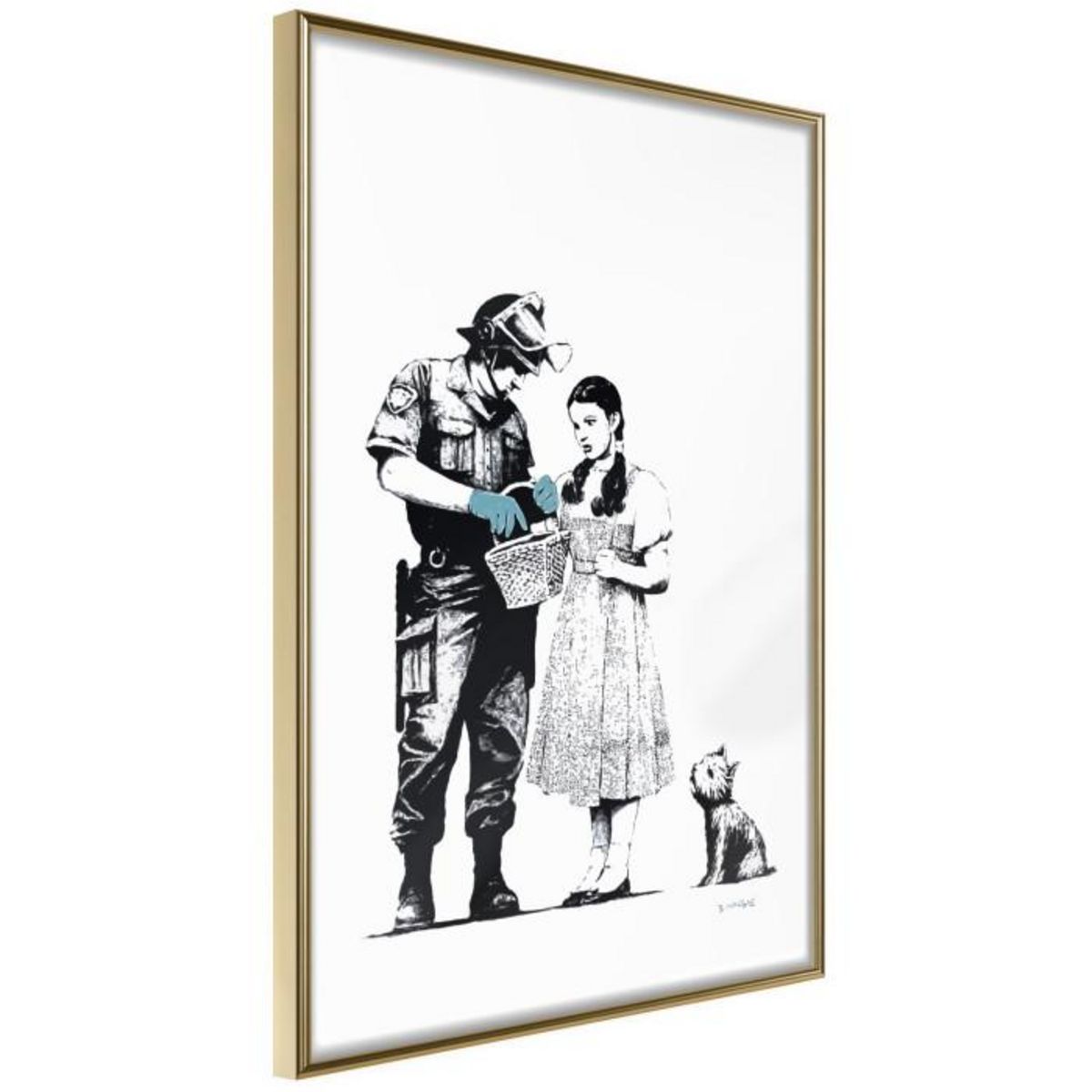 Paris Prix Affiche Murale Encadrée  Banksy Stop and Search