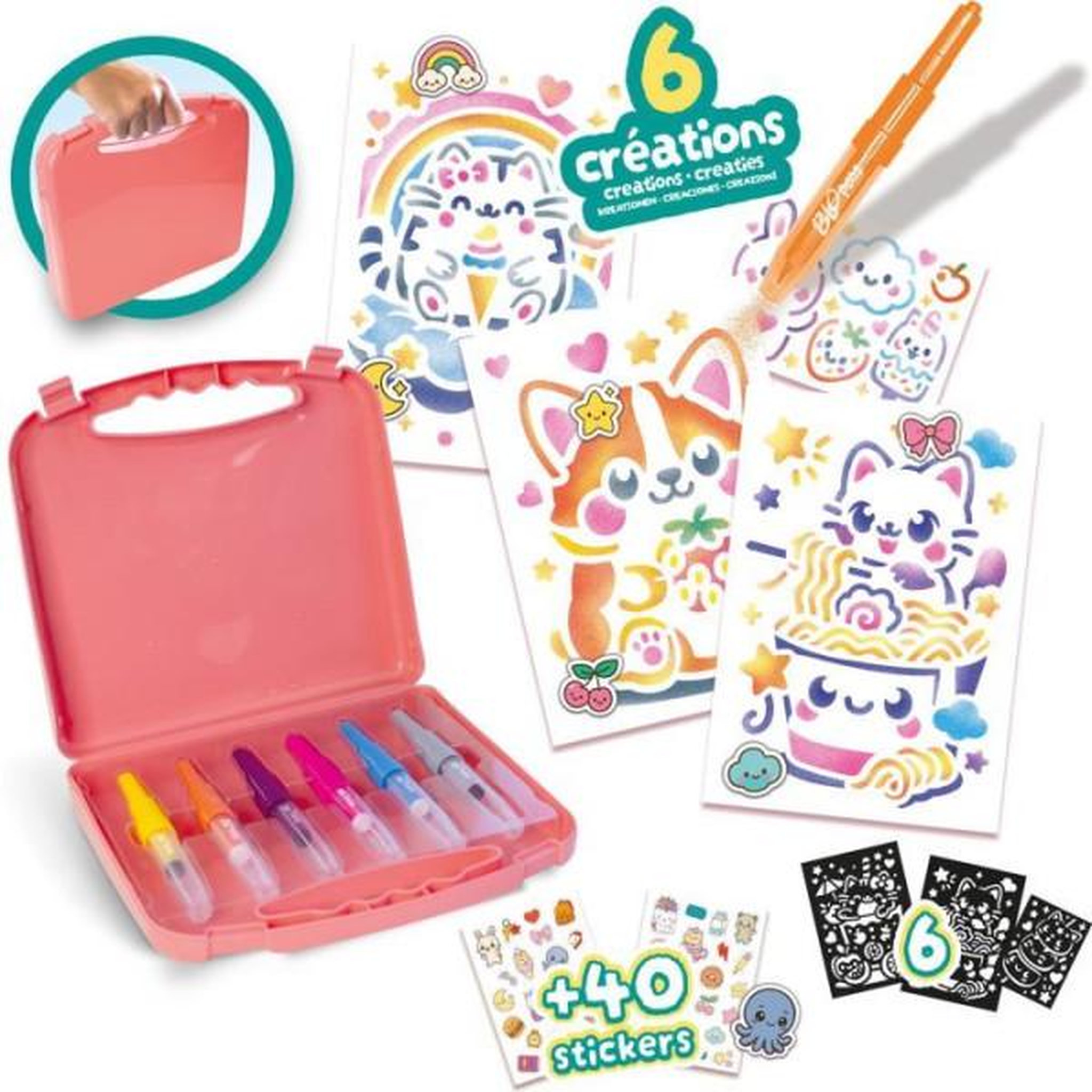 Voir la diapositive 2 : LANSAY Blopens - LANSAY - Ma malette Kawaii - Des 5 ans