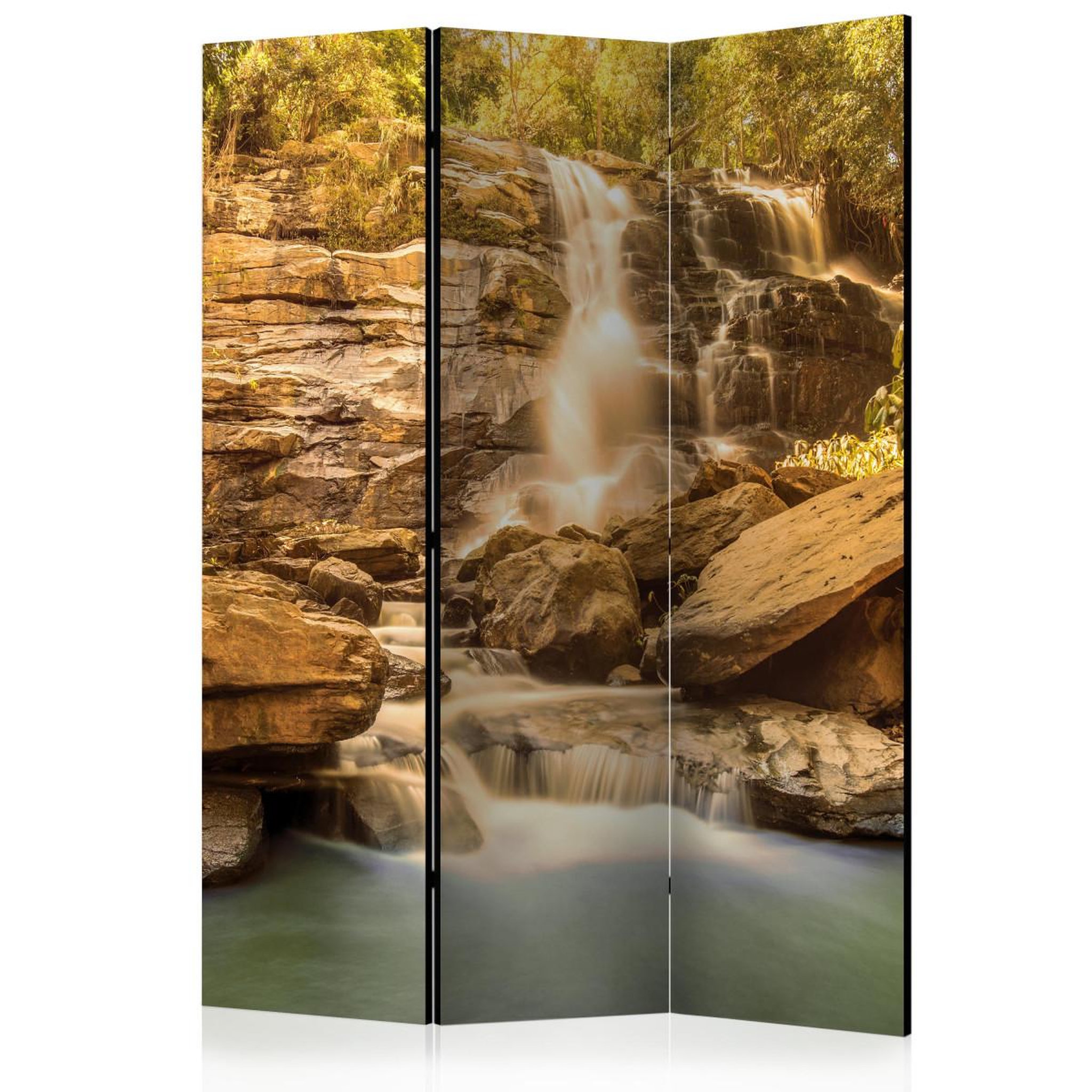Paris Prix Paravent 3 volets  sunny waterfall  135x172cm