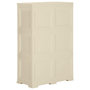 Voir la diapositive 5 : VIDAXL Armoire plastique 79x43x125 cm design de bois blanc angora