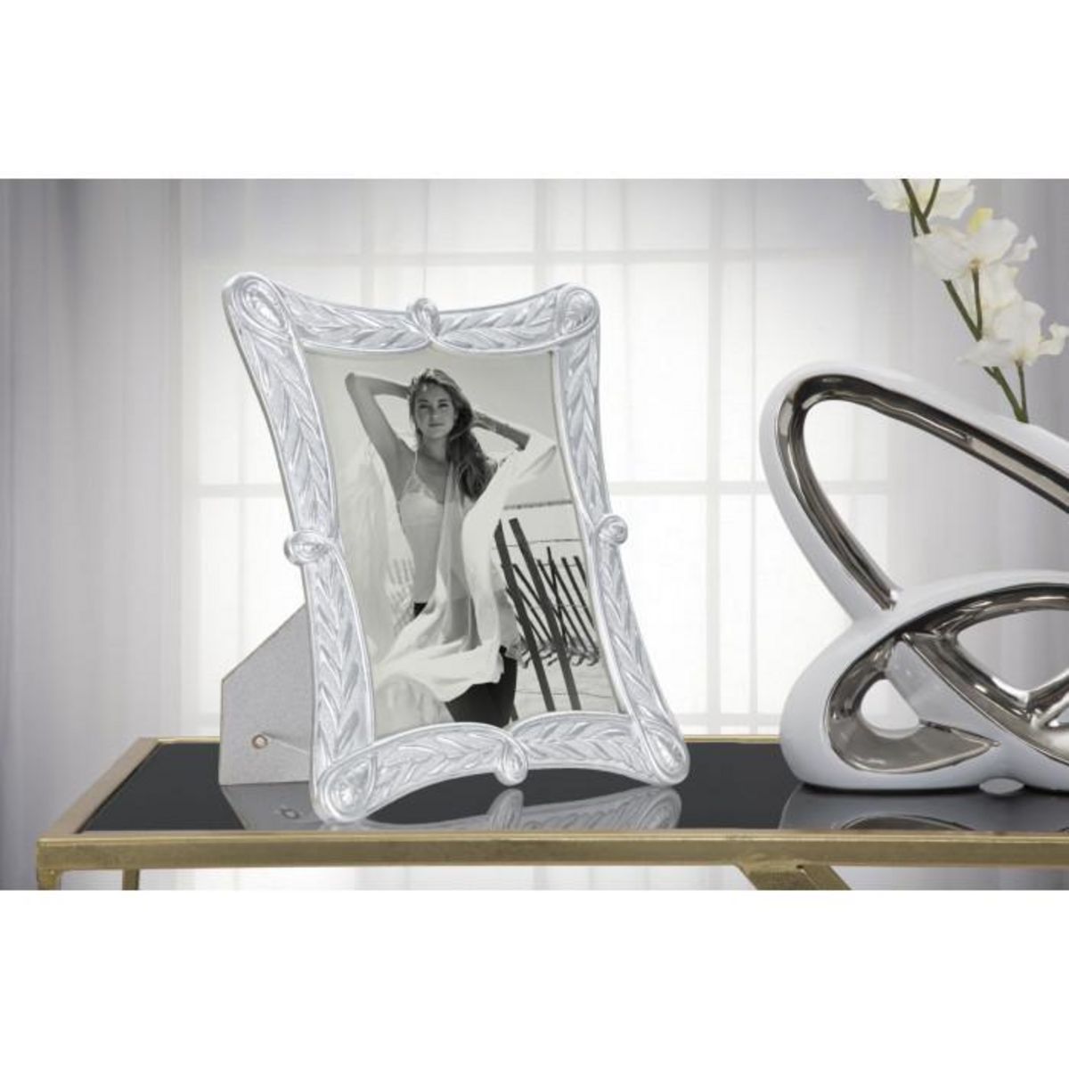 Paris Prix Cadre Photo Déco Végétal  X  20x25cm Argent