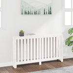 VIDAXL Cache-radiateur Blanc 153x19x84 cm Bois massif de pin