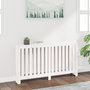 Voir la diapositive 1 : VIDAXL Cache-radiateur Blanc 153x19x84 cm Bois massif de pin