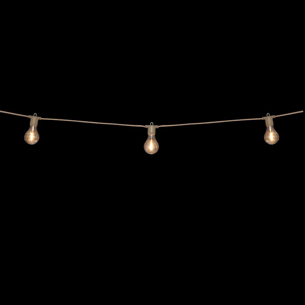 ATMOSPHERA Guirlande Extérieur Solaire en Jute  Gina  660cm Beige