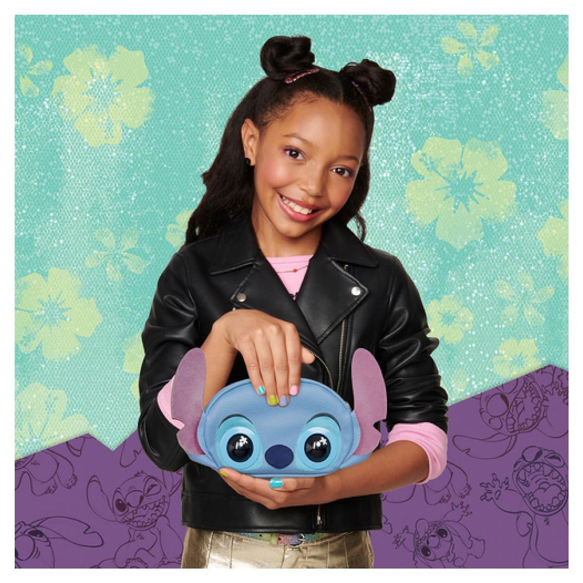 SpinMaster Purse Pets - DISNEY Stitch- sac a main interactif