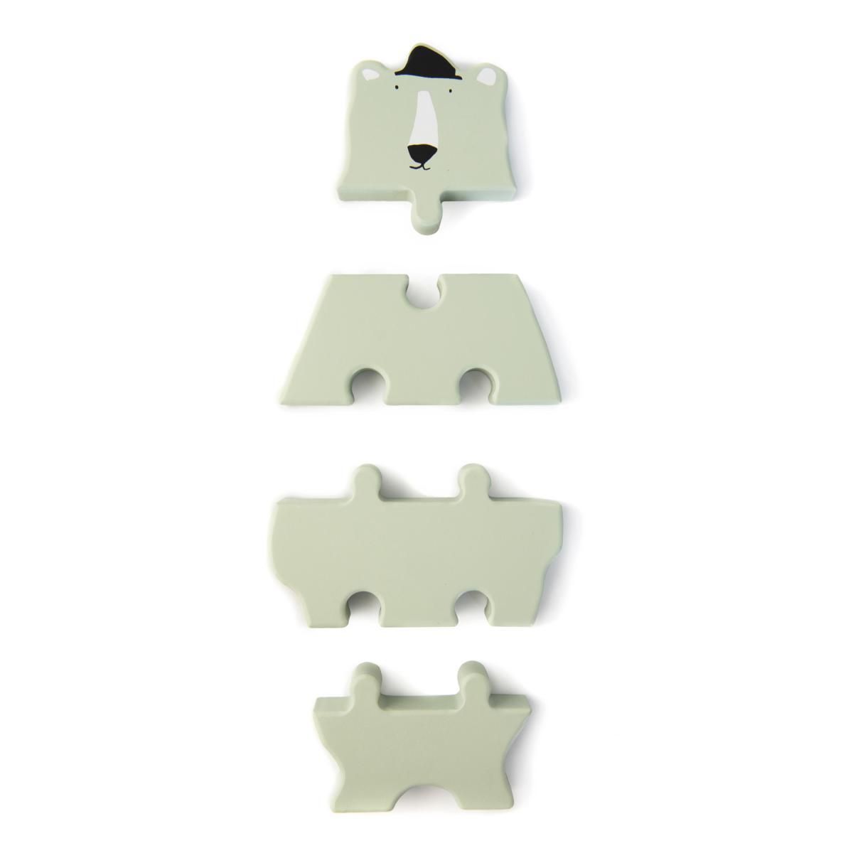 Trixie Puzzle formes animaux en bois - Mr Polar bear