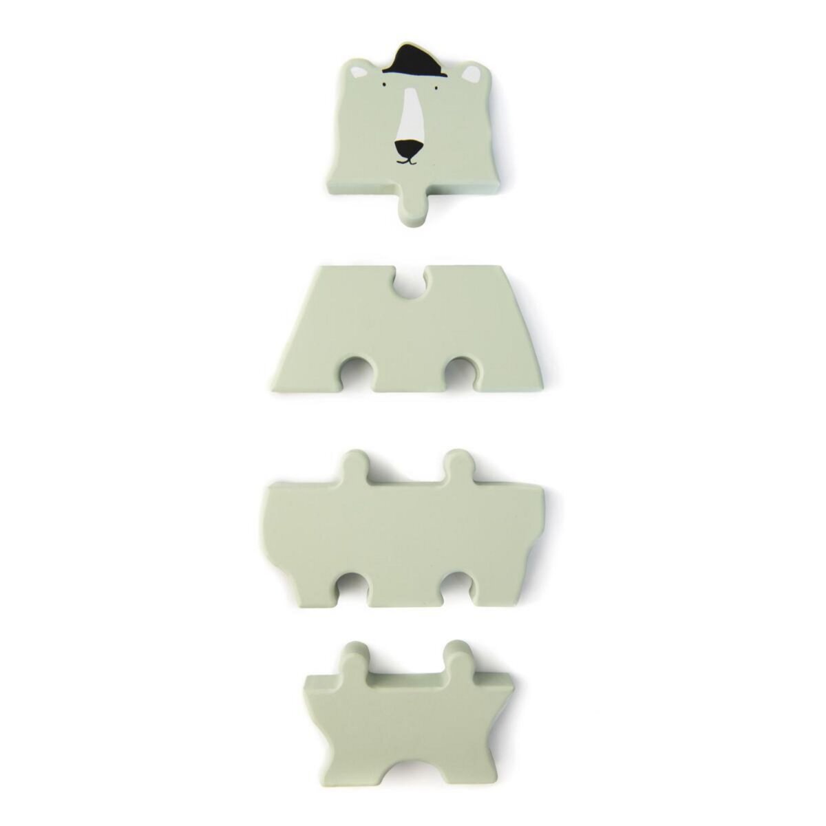 Trixie Puzzle formes animaux en bois - Mr Polar bear