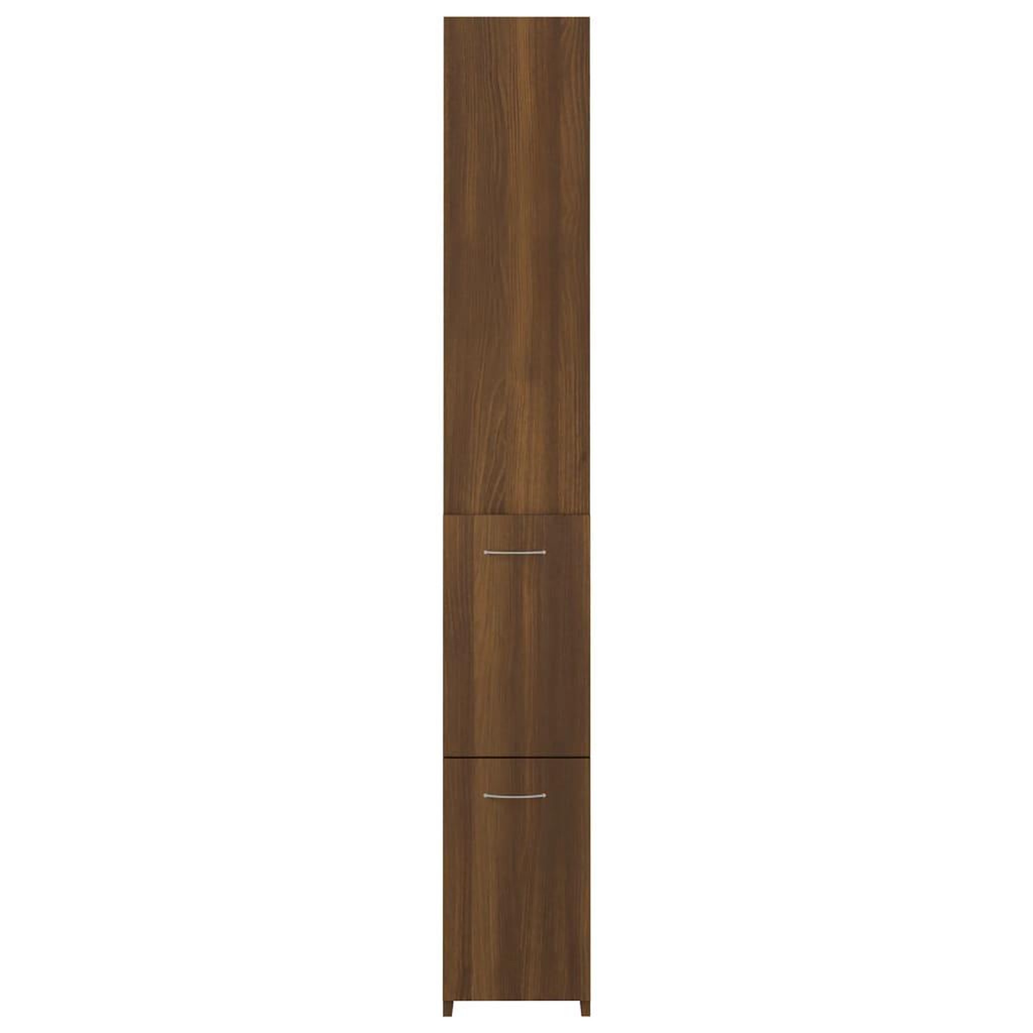 Voir la diapositive 5 : VIDAXL Armoire de bain chene marron 25x26,5x170 cm bois d'ingenierie