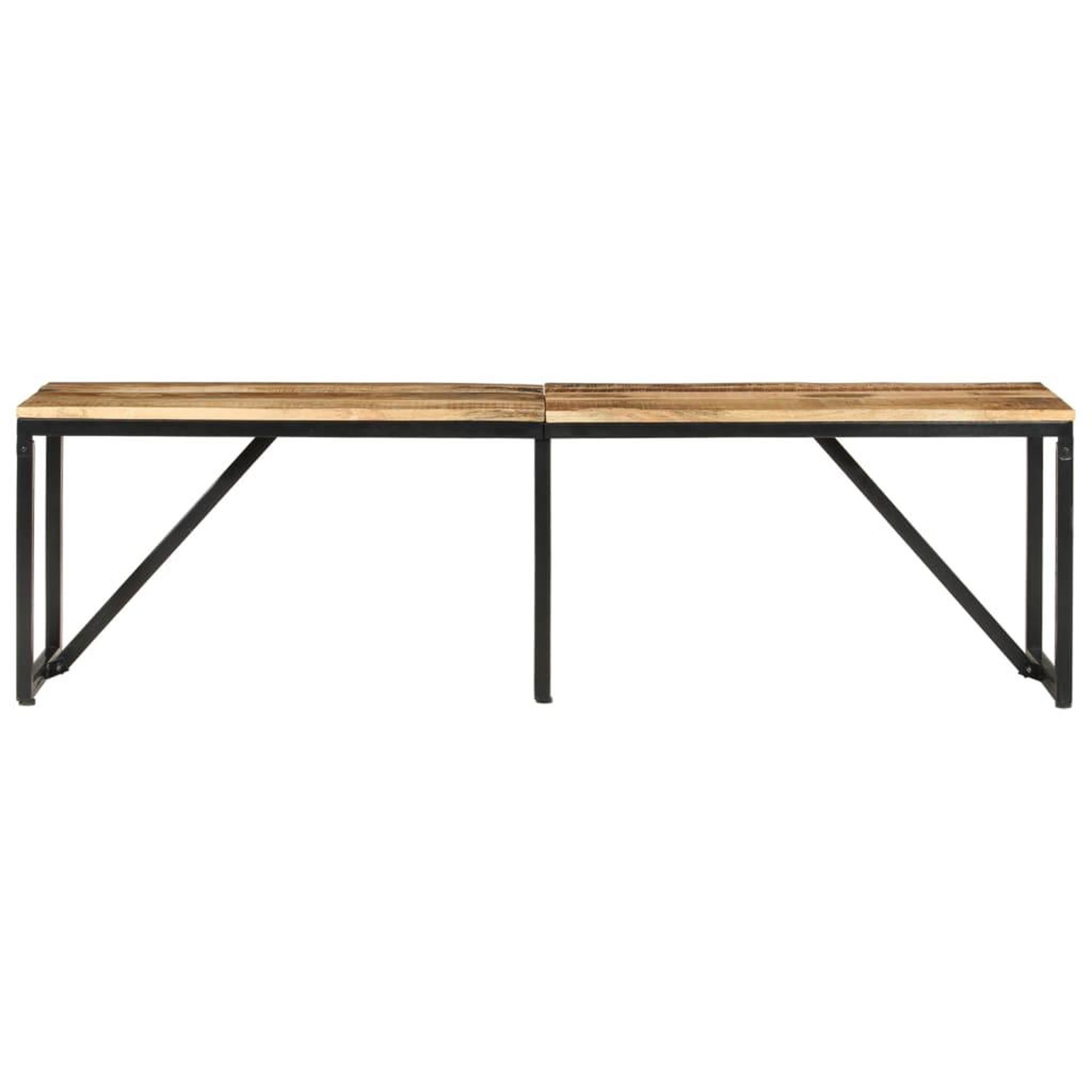 Voir la diapositive 2 : VIDAXL Banc 160x35x46 cm bois massif de manguier