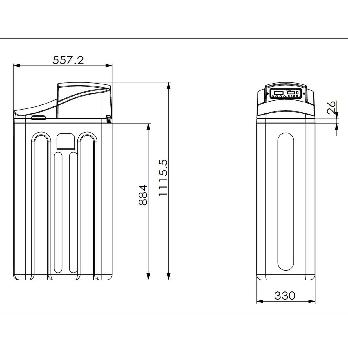 APIC Adoucisseur d'eau Pholos - 30 Litres