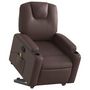 Voir la diapositive 3 : VIDAXL Fauteuil inclinable de massage Marron Similicuir