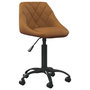 Voir la diapositive 1 : VIDAXL Chaise de bureau Marron Velours