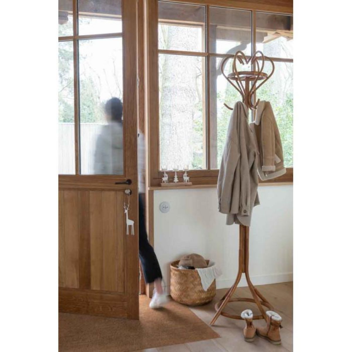 Paris Prix Porte-Manteaux en Rotin  Sahana  203cm Naturel