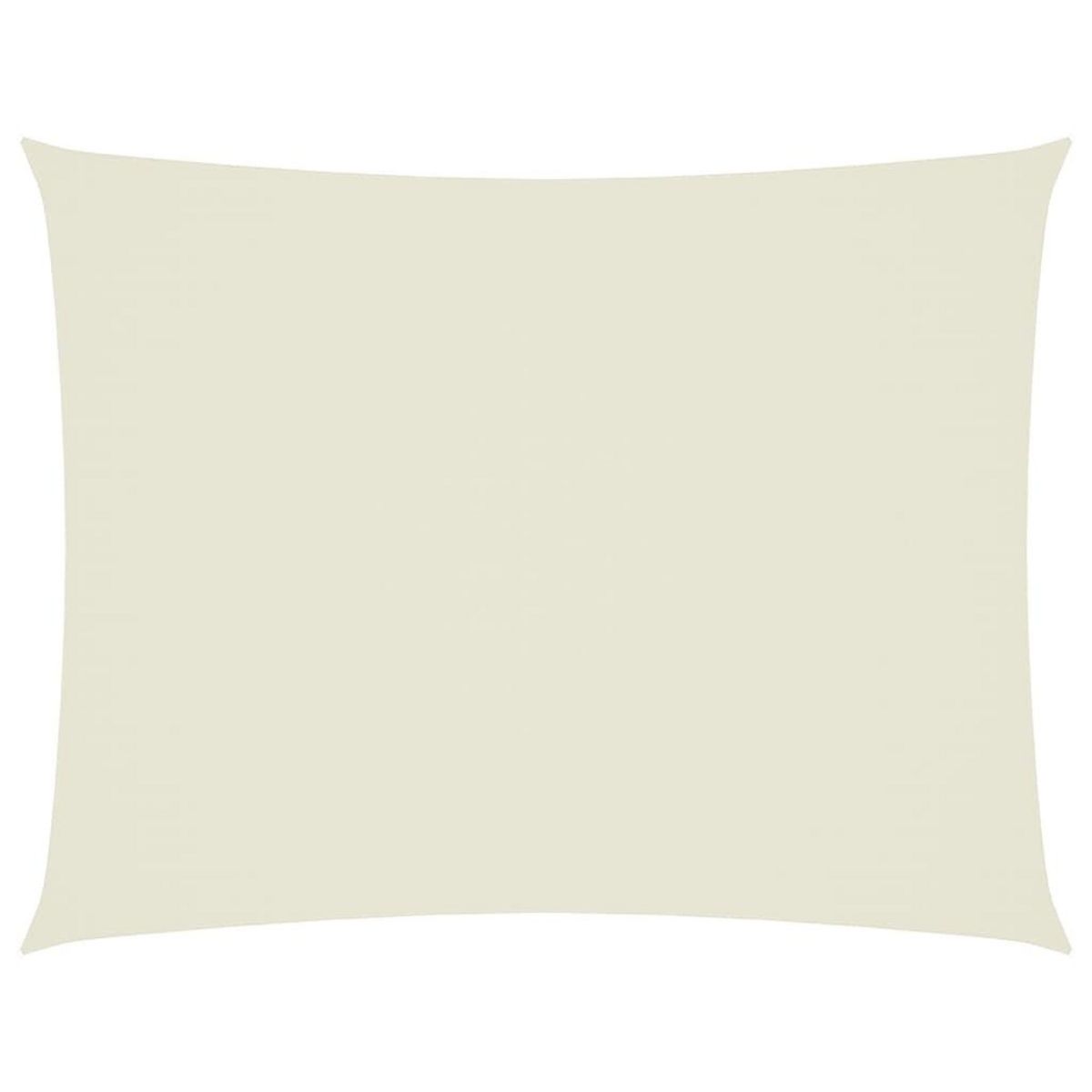 VIDAXL Voile de parasol tissu oxford rectangulaire 6x8 m creme