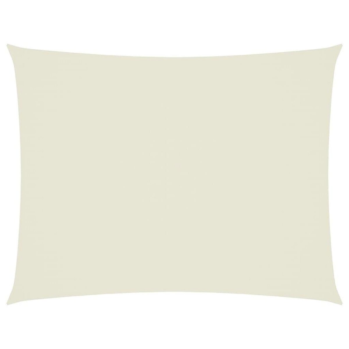 VIDAXL Voile de parasol tissu oxford rectangulaire 6x8 m creme
