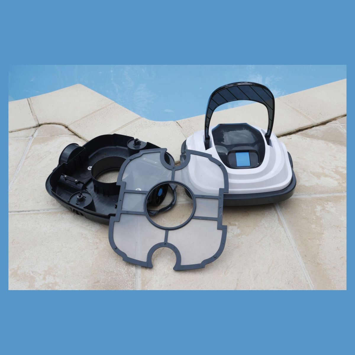 UBBINK Robot aspirateur piscine électrique -  15m² max - ACCU XS