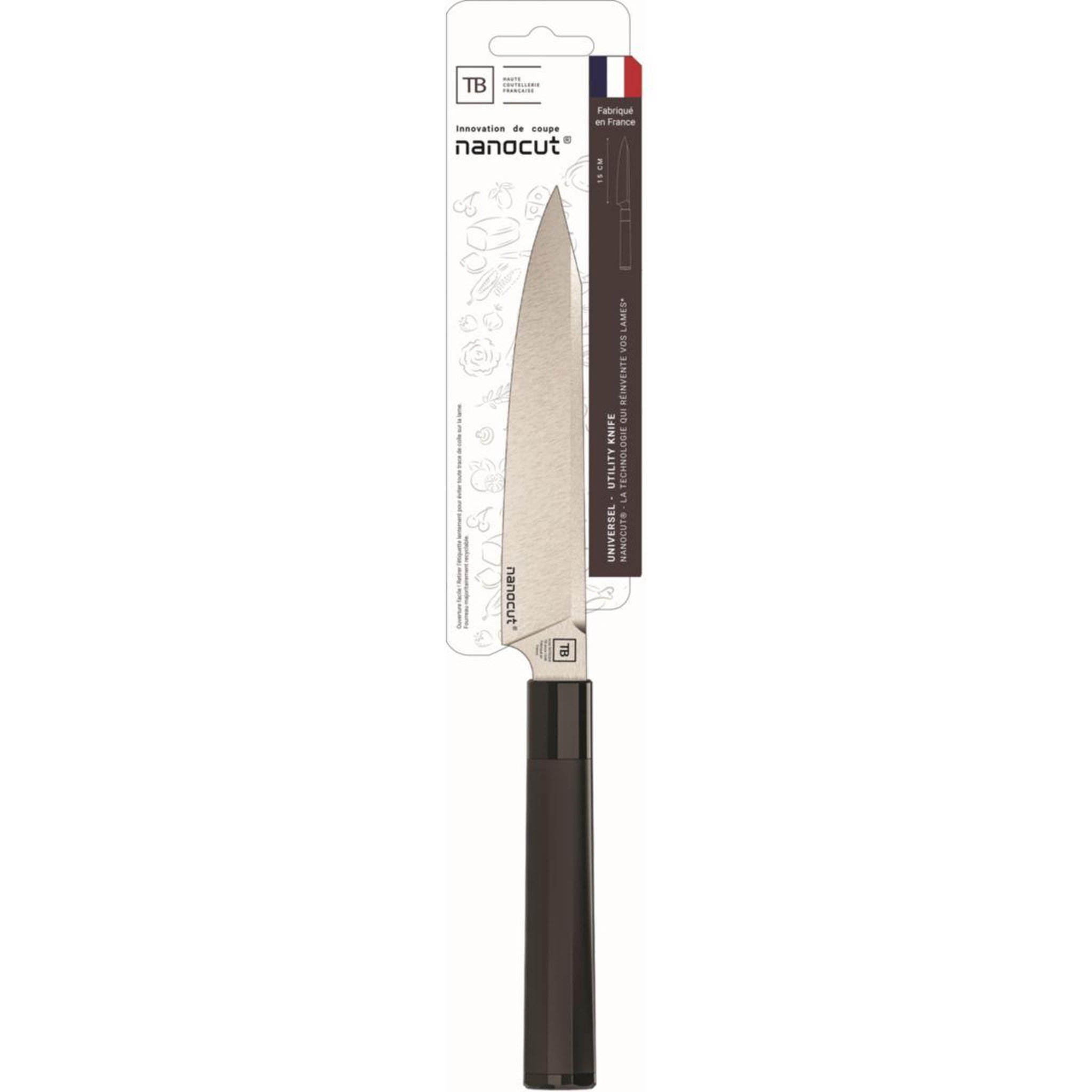 Voir la diapositive 2 : Tarrerias bonjean Couteau japonais universel equilibre Nanocut