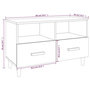Voir la diapositive 6 : VIDAXL Meuble TV Blanc brillant 80x36x50 cm Bois d'ingenierie