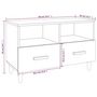 Voir la diapositive 6 : VIDAXL Meuble TV Blanc brillant 80x36x50 cm Bois d'ingenierie