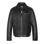 Schott Blouson cuir Noir Homme Schott Mens Leather Jacket Schott. Coloris disponibles : Noir