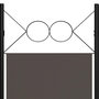 Voir la diapositive 5 : VIDAXL Cloison de separation 3 panneaux Anthracite 120x180 cm