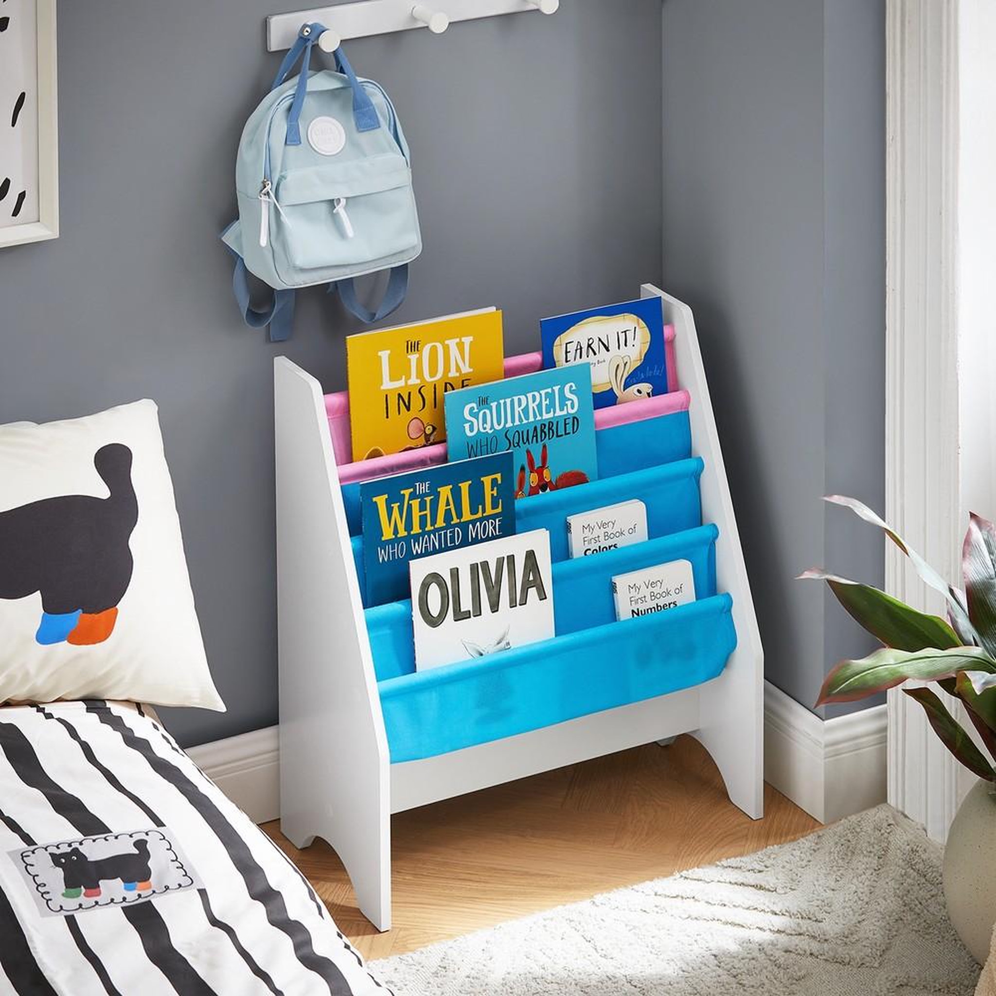 Voir la diapositive 2 : SOBUY SoBuy - Bibliothèque Enfant à 4 compartiments - Moderne - FRG225