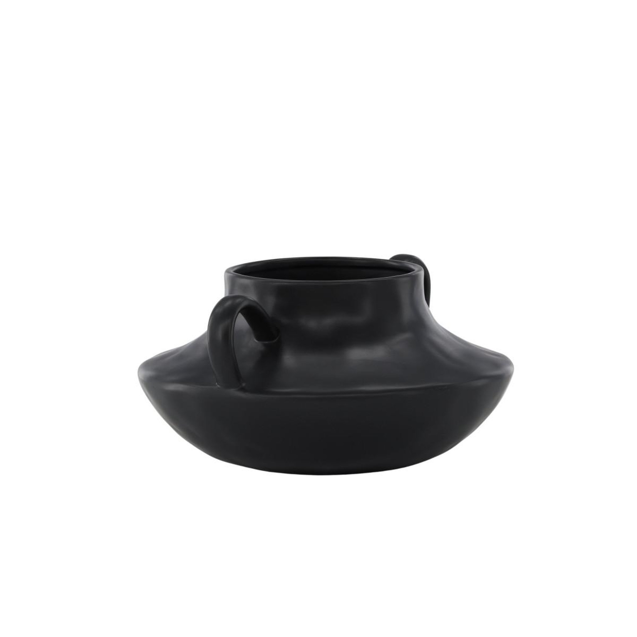 Voir la diapositive 3 : Paris Prix Pot Design en Céramique  Holda  31cm Noir