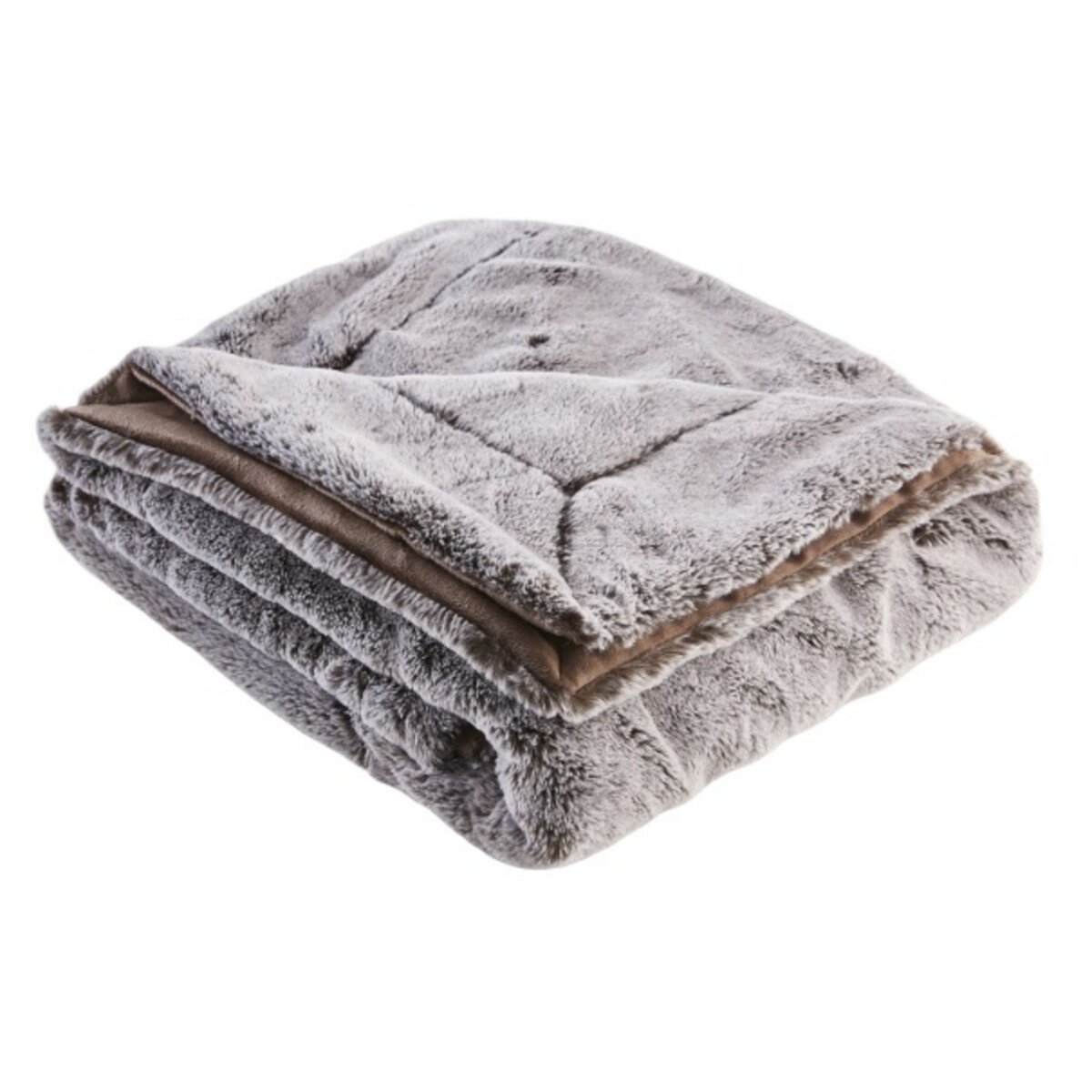 ACTUEL Plaid peau de bête extra soft fausse fourrure polyester FOREST DREAM pas cher Auchan.fr