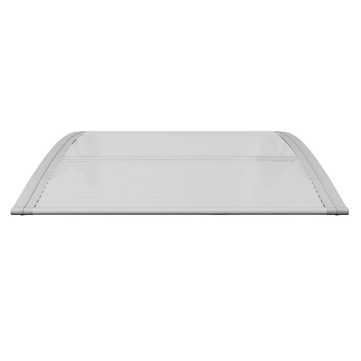 VIDAXL Auvent de porte gris et transparent 80 x 75 cm en polycarbonate