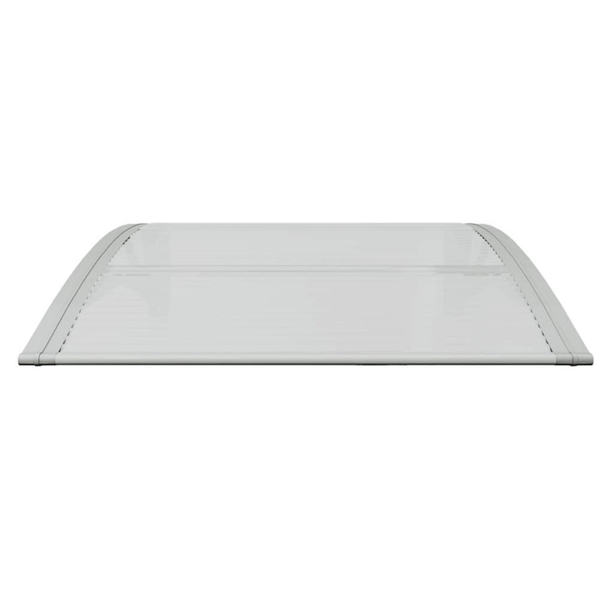 VIDAXL Auvent de porte gris et transparent 80 x 75 cm en polycarbonate
