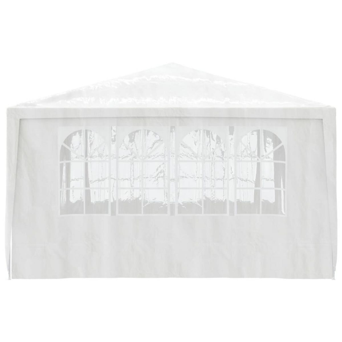 VIDAXL Tente de reception avec parois laterales 4x4 m Blanc 90 g/m^2