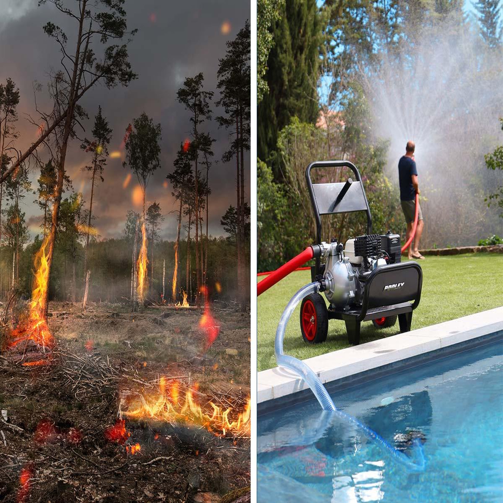 Voir la diapositive 6 : Poolex Motopompe de défense contre les départs d'incendie - poolsam
