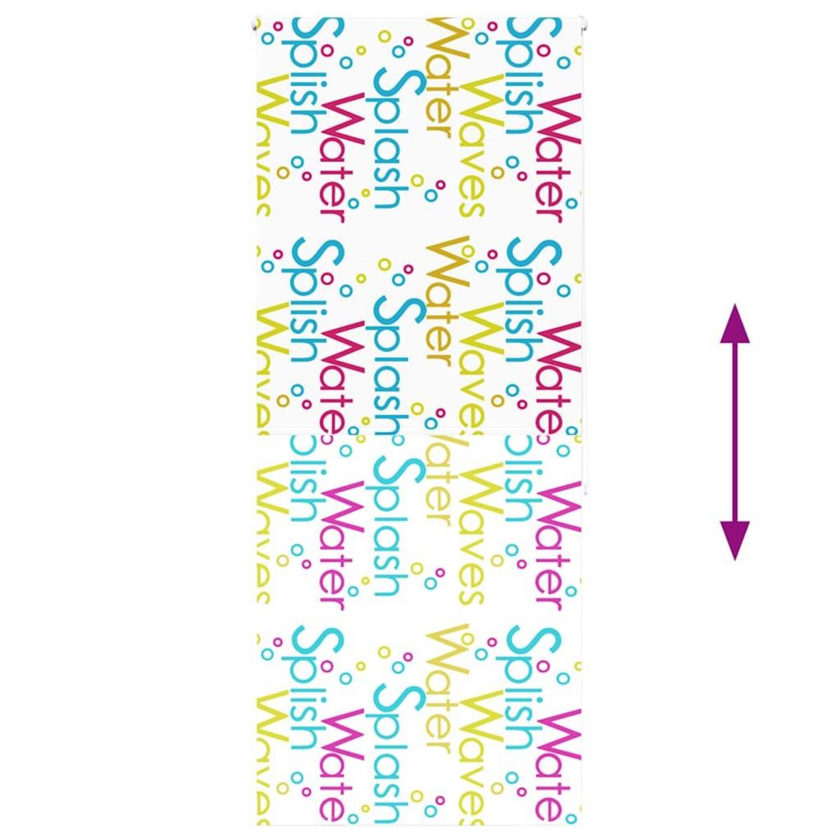 VIDAXL Store enrouleur de douche 100x240 cm largeur du tissu 96 cm