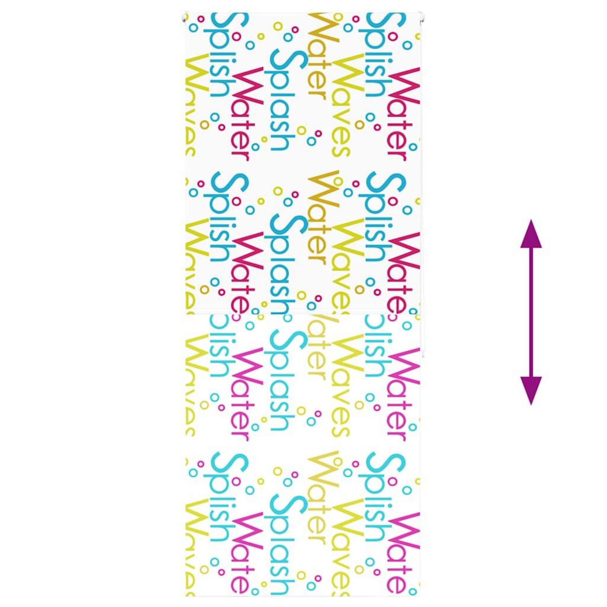 VIDAXL Store enrouleur de douche 100x240 cm largeur du tissu 96 cm