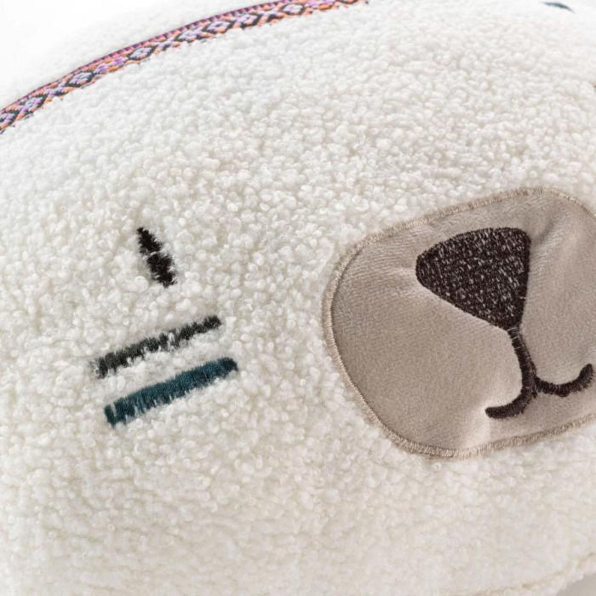 Paris Prix Coussin Déco Enfant  Igloo  30x30cm Blanc