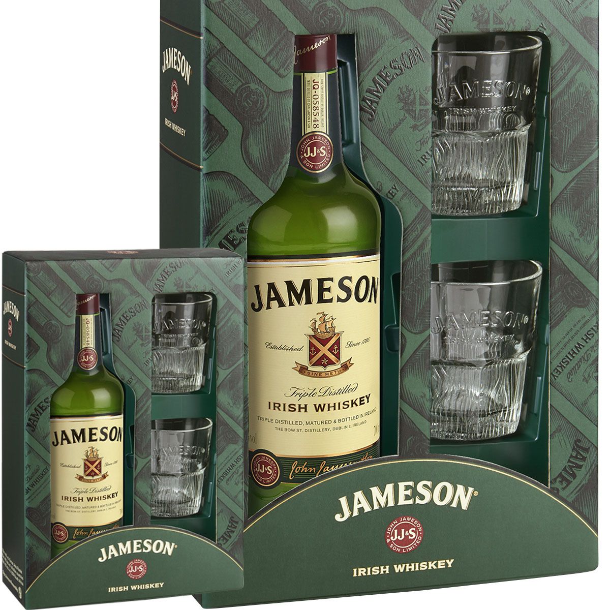 Whisky Jameson - 70cl - Coffret 2 verres