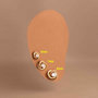 Voir la diapositive 2 : L'ATELIER D'AZUR Boucles d'Oreilles Or 18 Carats 750 Jaune et Zicroniums - Motif Noeud