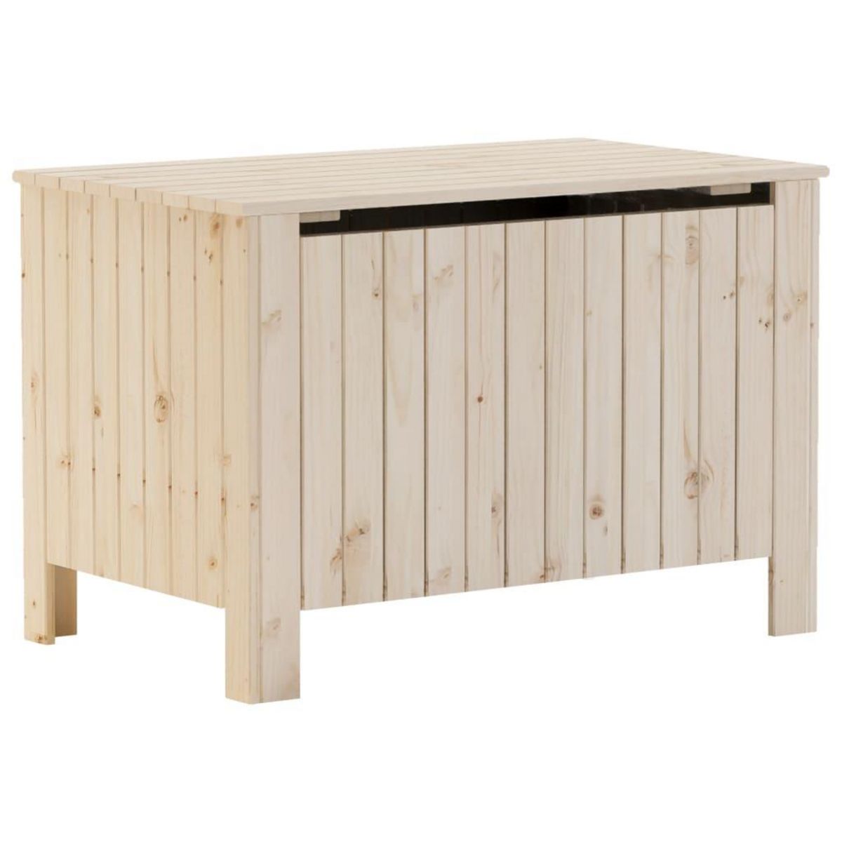 VIDAXL Boîte de rangement avec couvercle RANA bois massif de pin