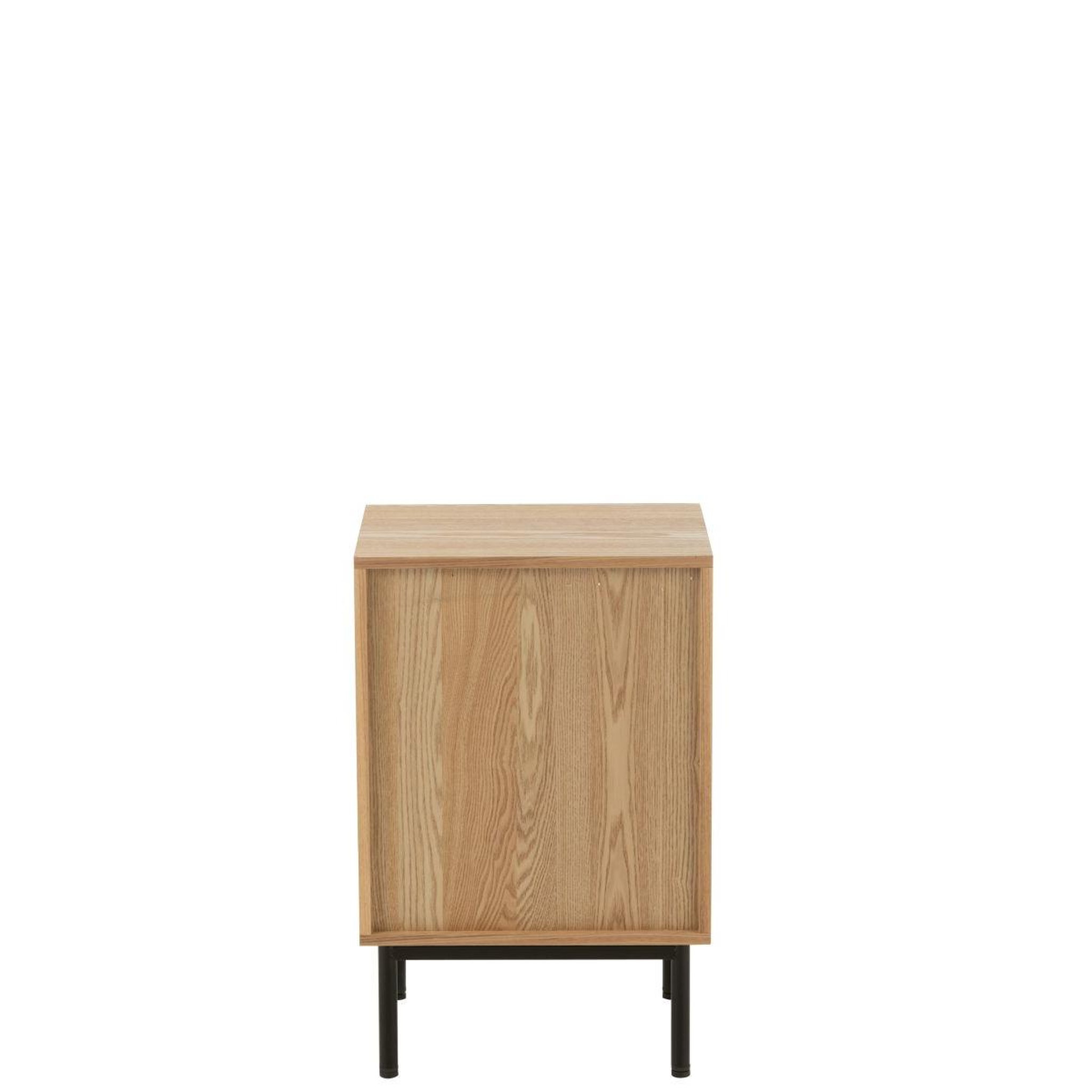Voir la diapositive 5 : J-LINE Table de chevet cannage  kory  70cm naturel