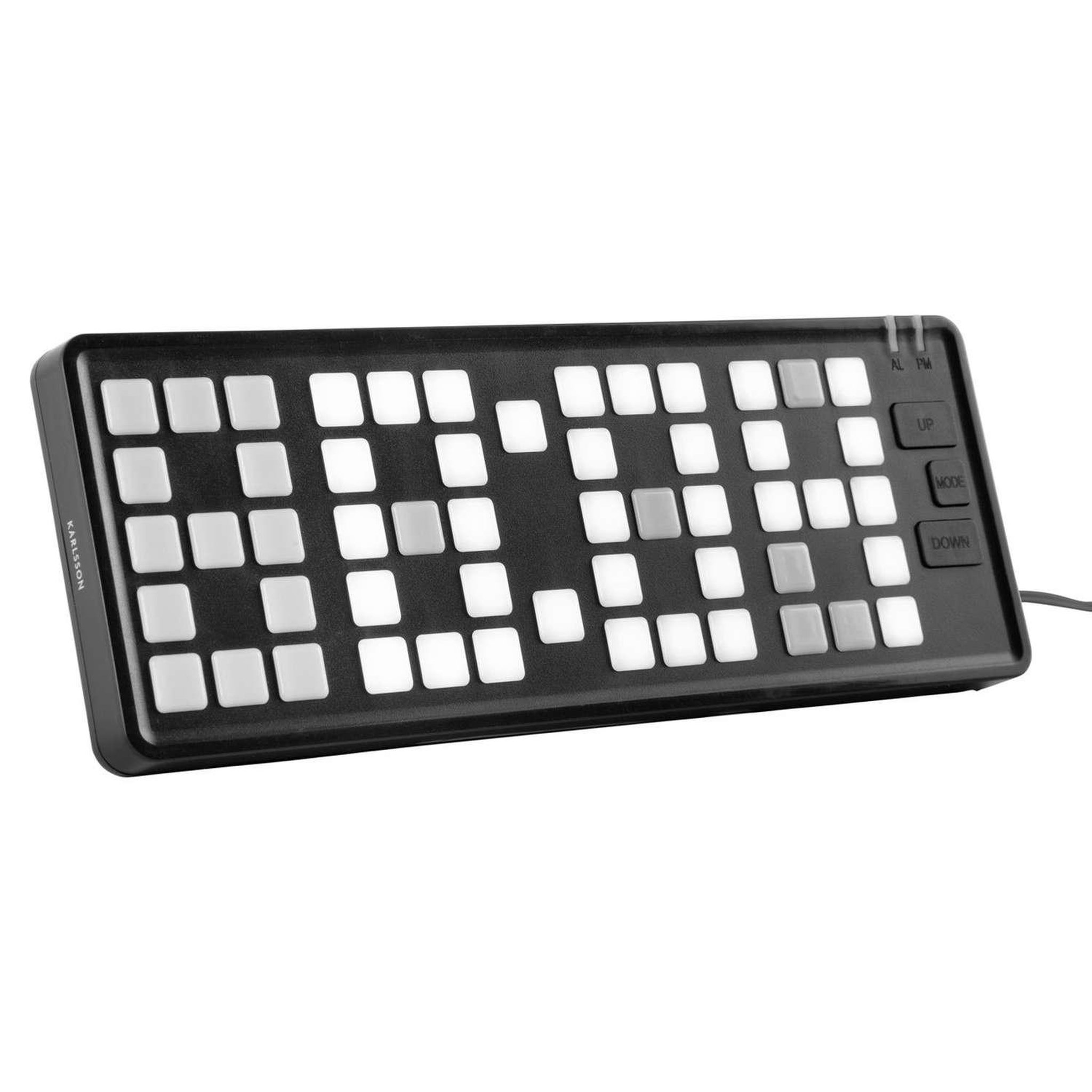 Voir la diapositive 3 : Karlsson Réveil rétro keyboard - noir