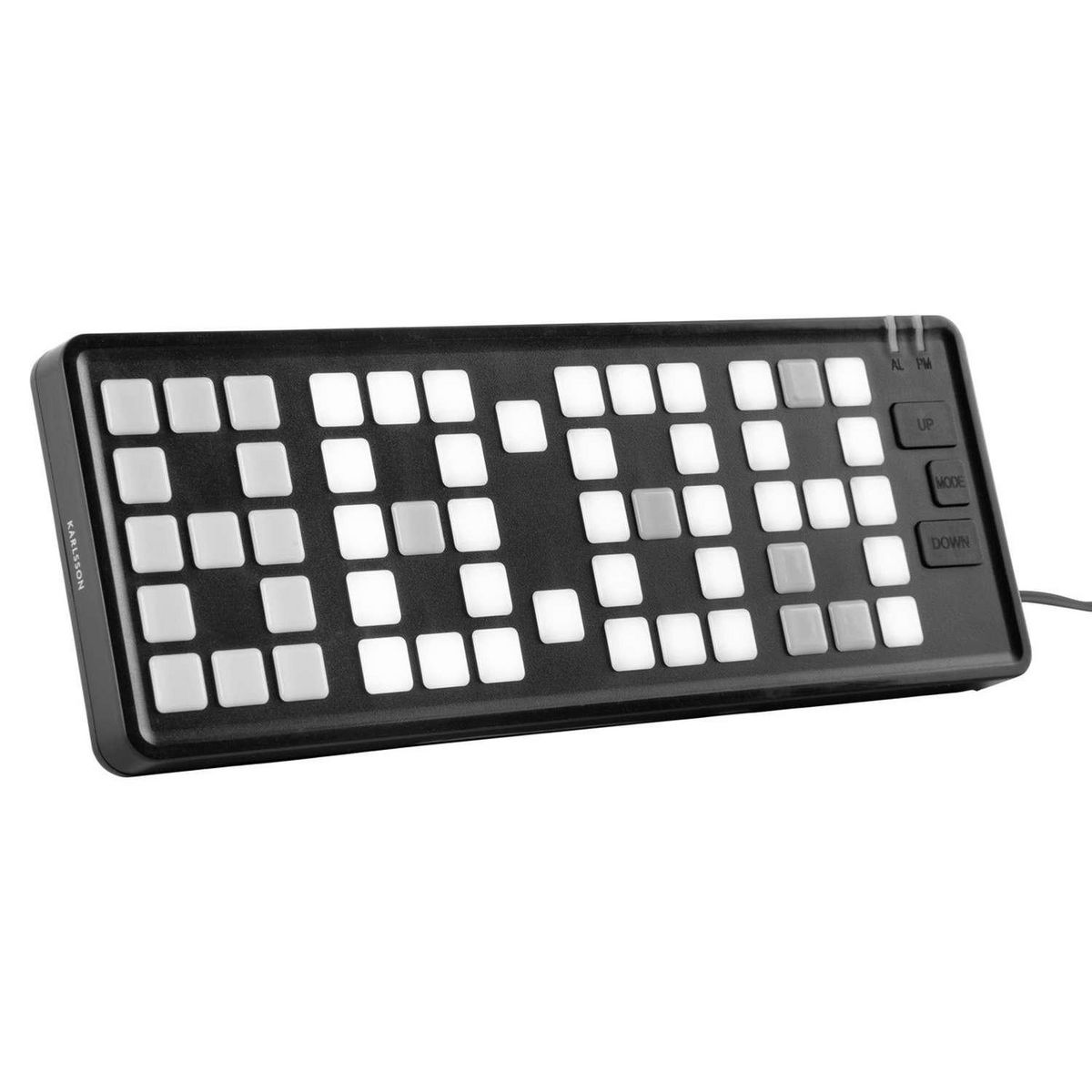 Karlsson Réveil rétro Keyboard - Noir