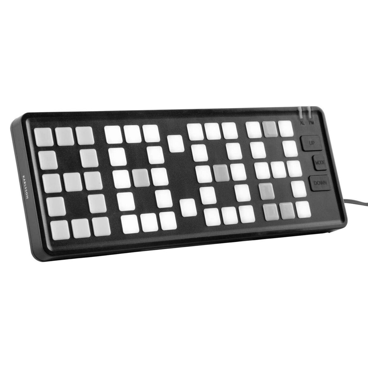 Karlsson Réveil rétro Keyboard - Noir